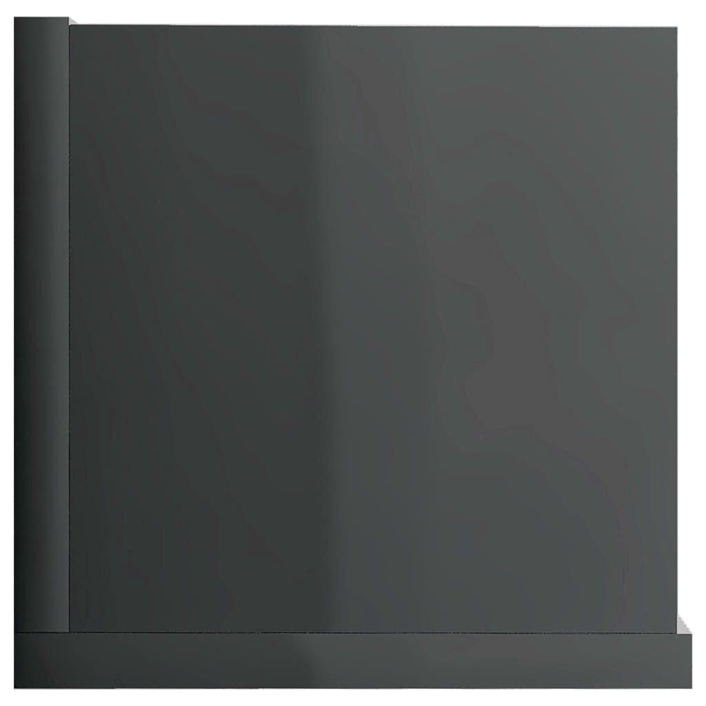 vidaXL CD-hylde 100 x 18 x 18 cm spånplade grå højglans