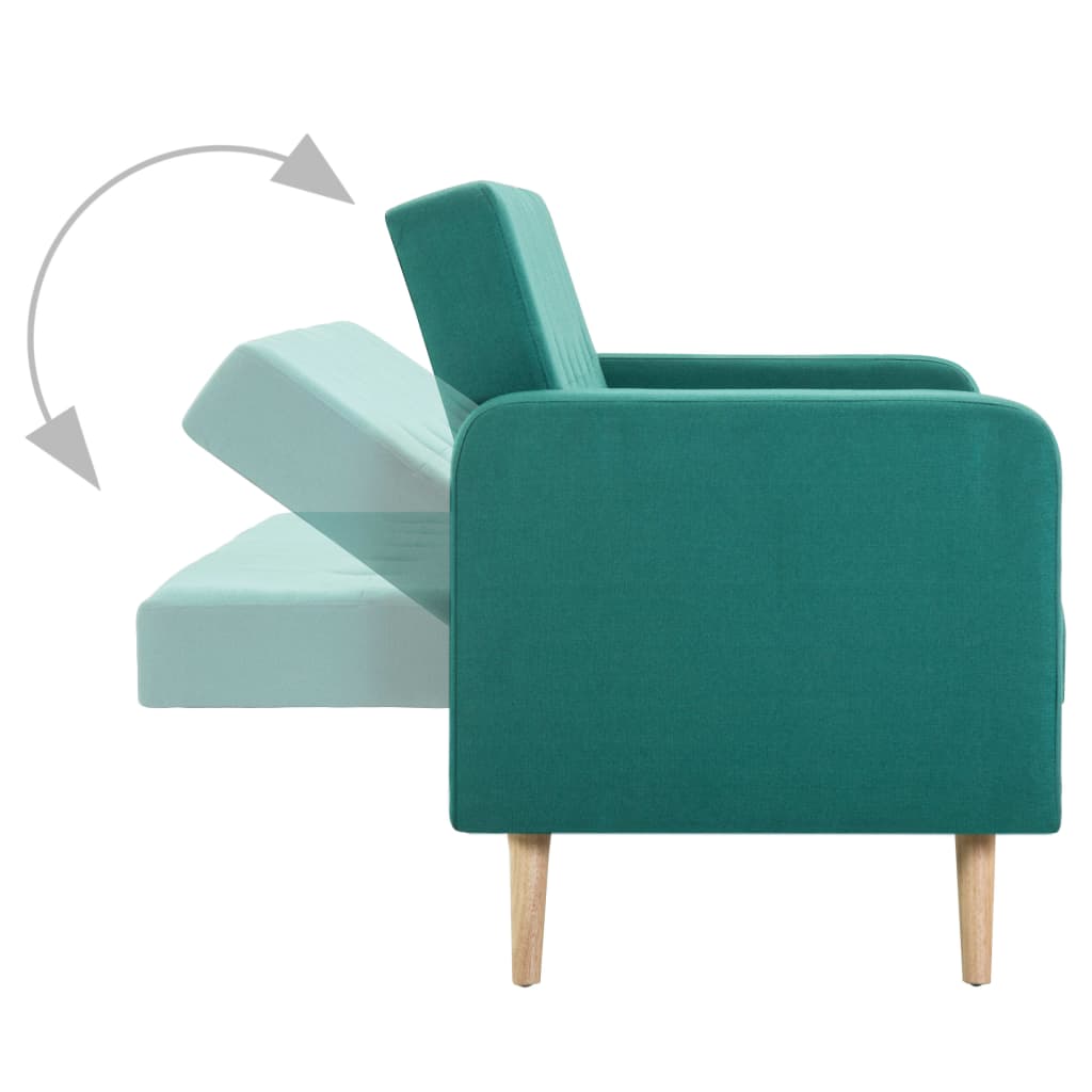 vidaXL sofa stof grøn