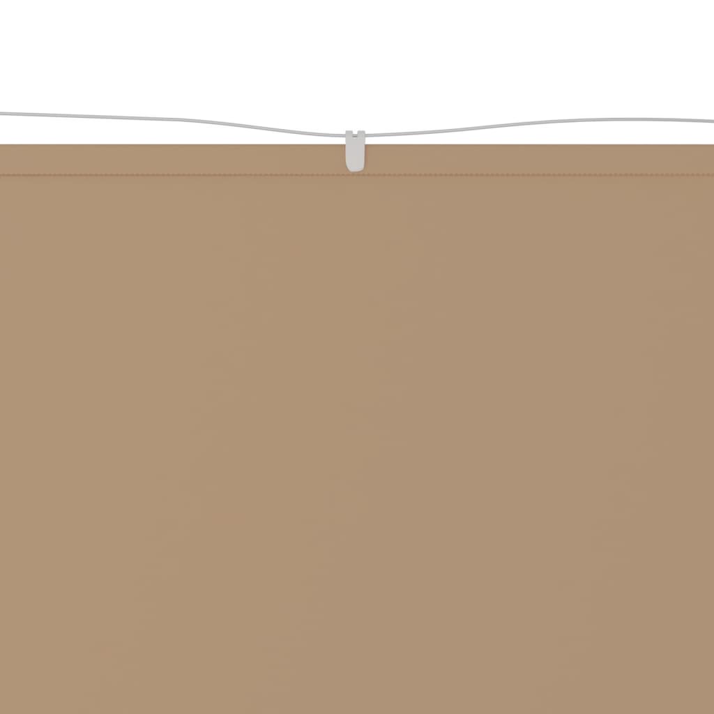 vidaXL lodret markise 100x1200 cm oxfordstof gråbrun