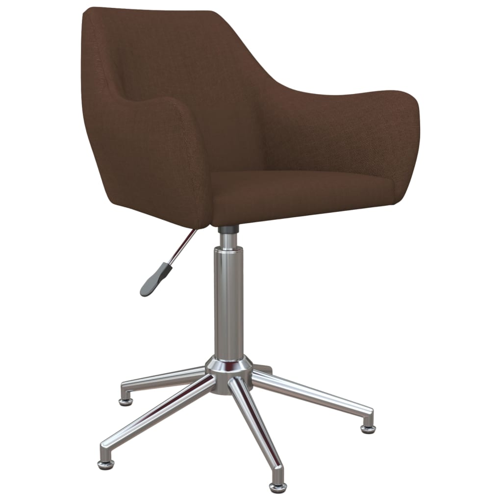 vidaXL drejelige spisebordsstole 2 stk. stof brun