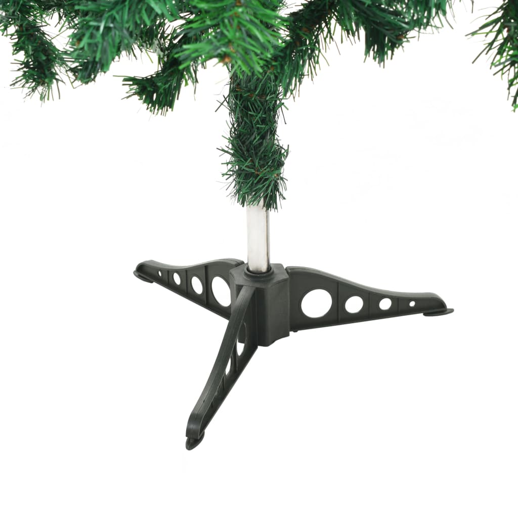 vidaXL kunstigt juletræ med lys og kuglesæt 180 cm 564 grene