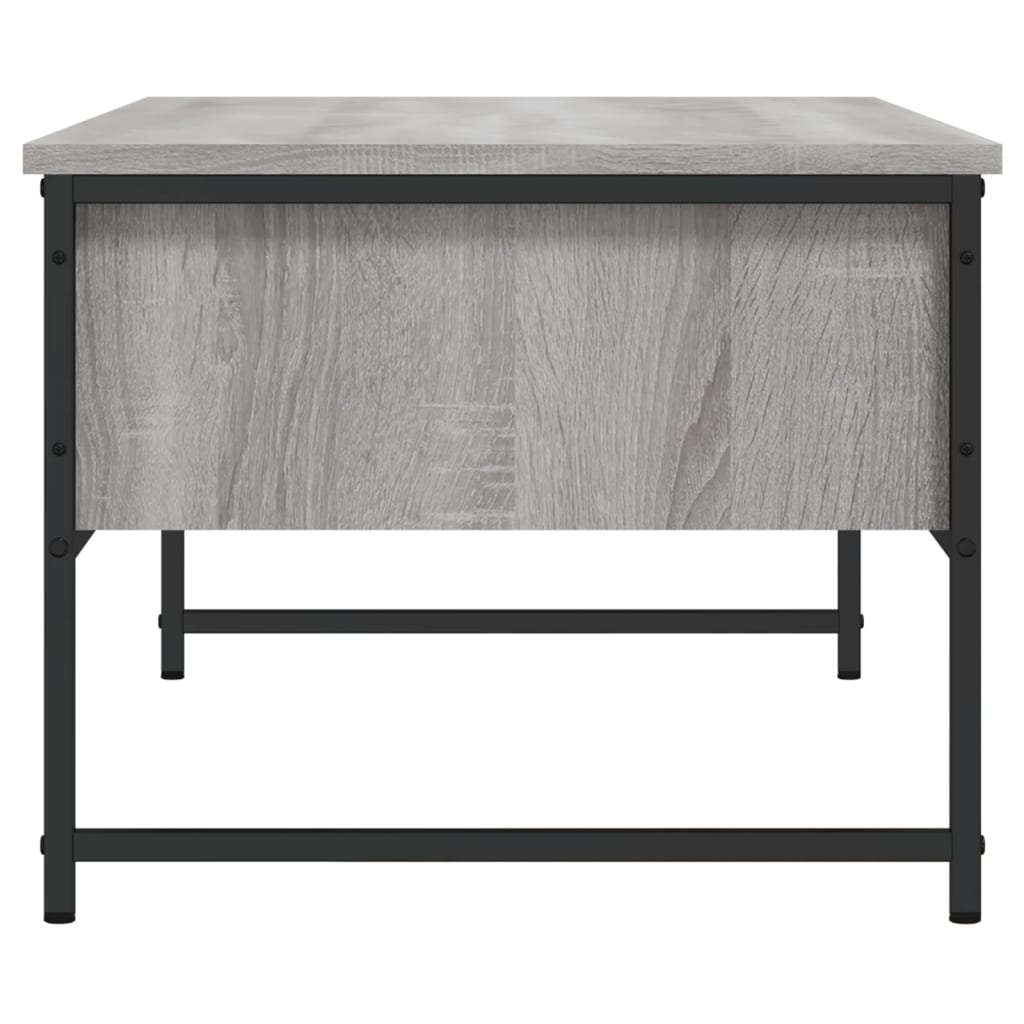vidaXL sofabord 101x49x39,5 cm konstrueret træ grå sonoma-eg