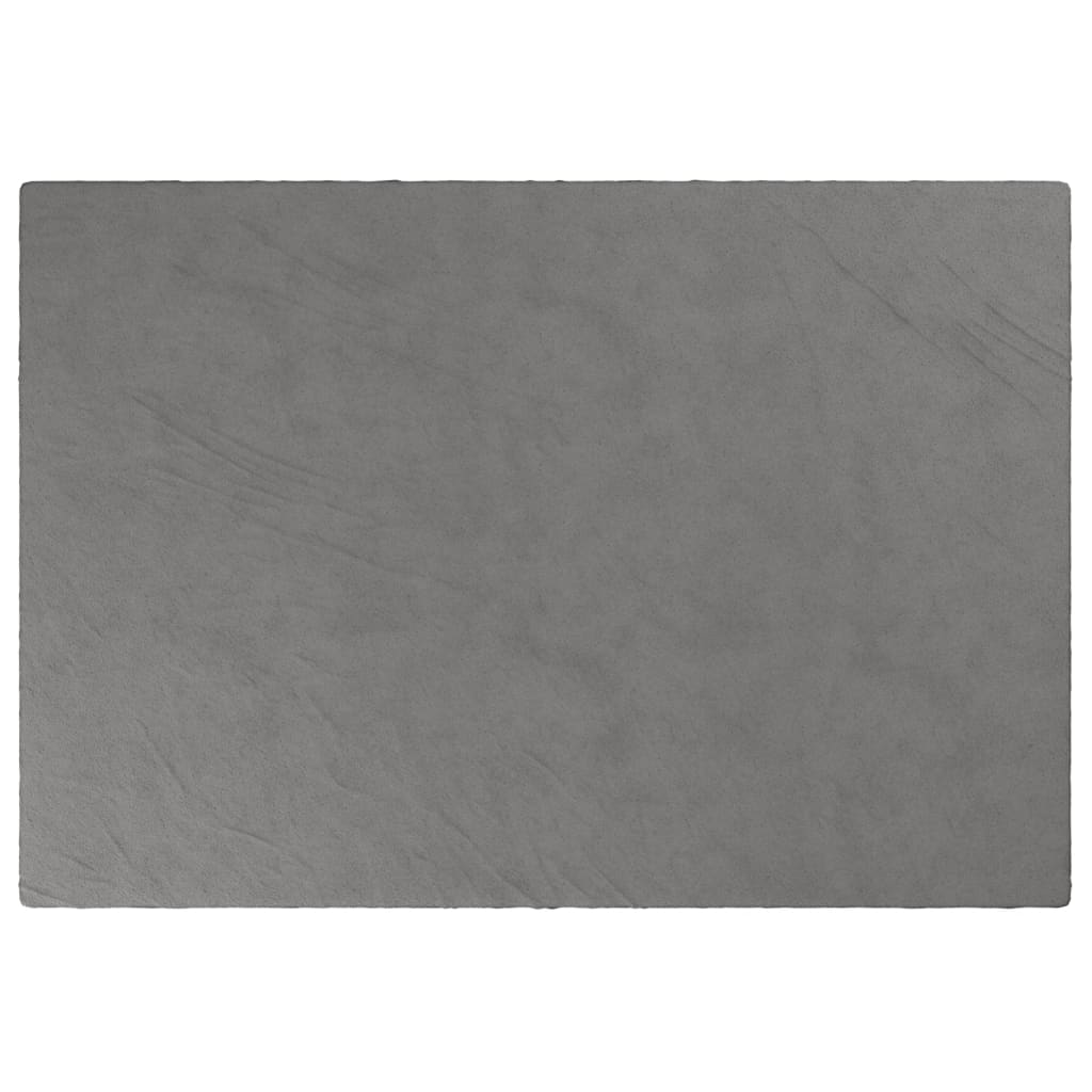 vidaXL tyngdetæppe med betræk 135x200 cm 6 kg stof grå