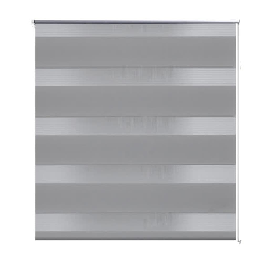 Rullegardin i zebradesign 120 x 175 cm grå