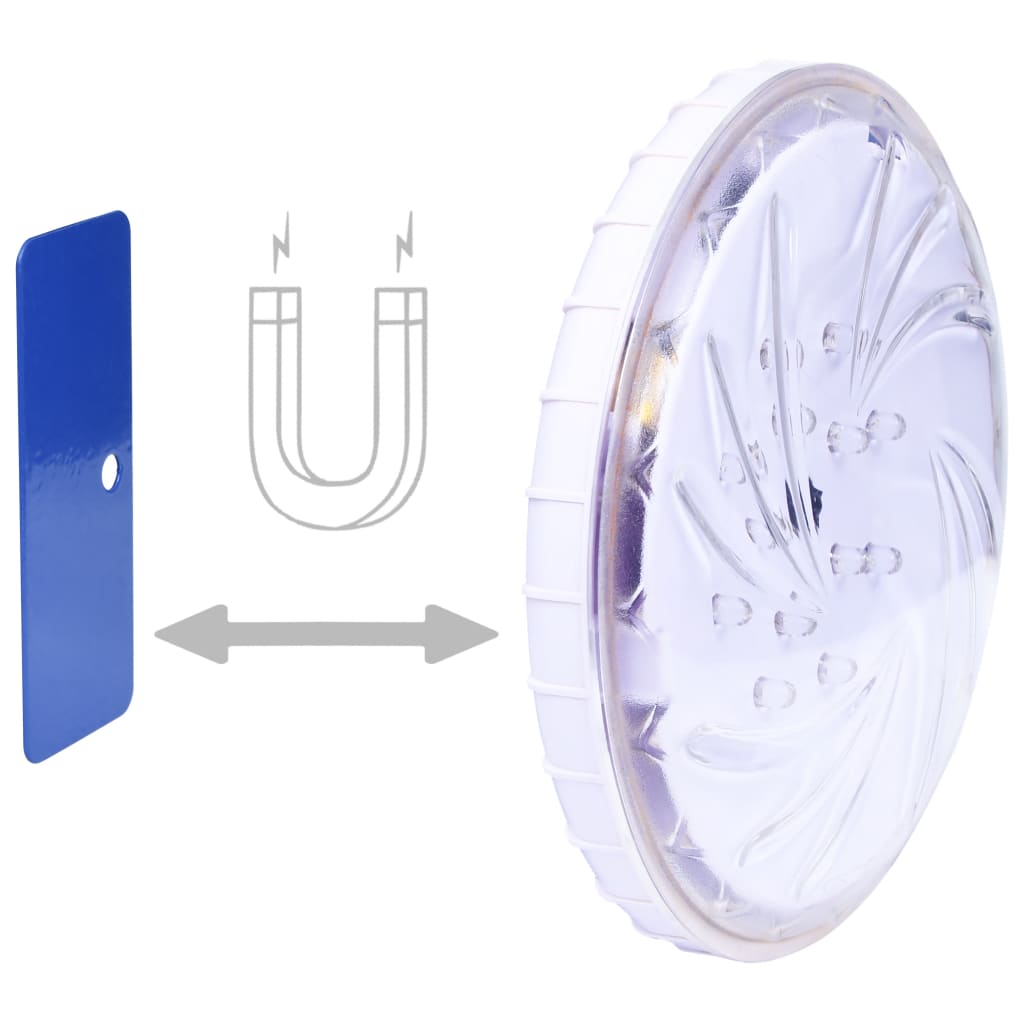vidaXL LED-poollampe nedsænkelig og flydende fjernbetjening flerfarvet
