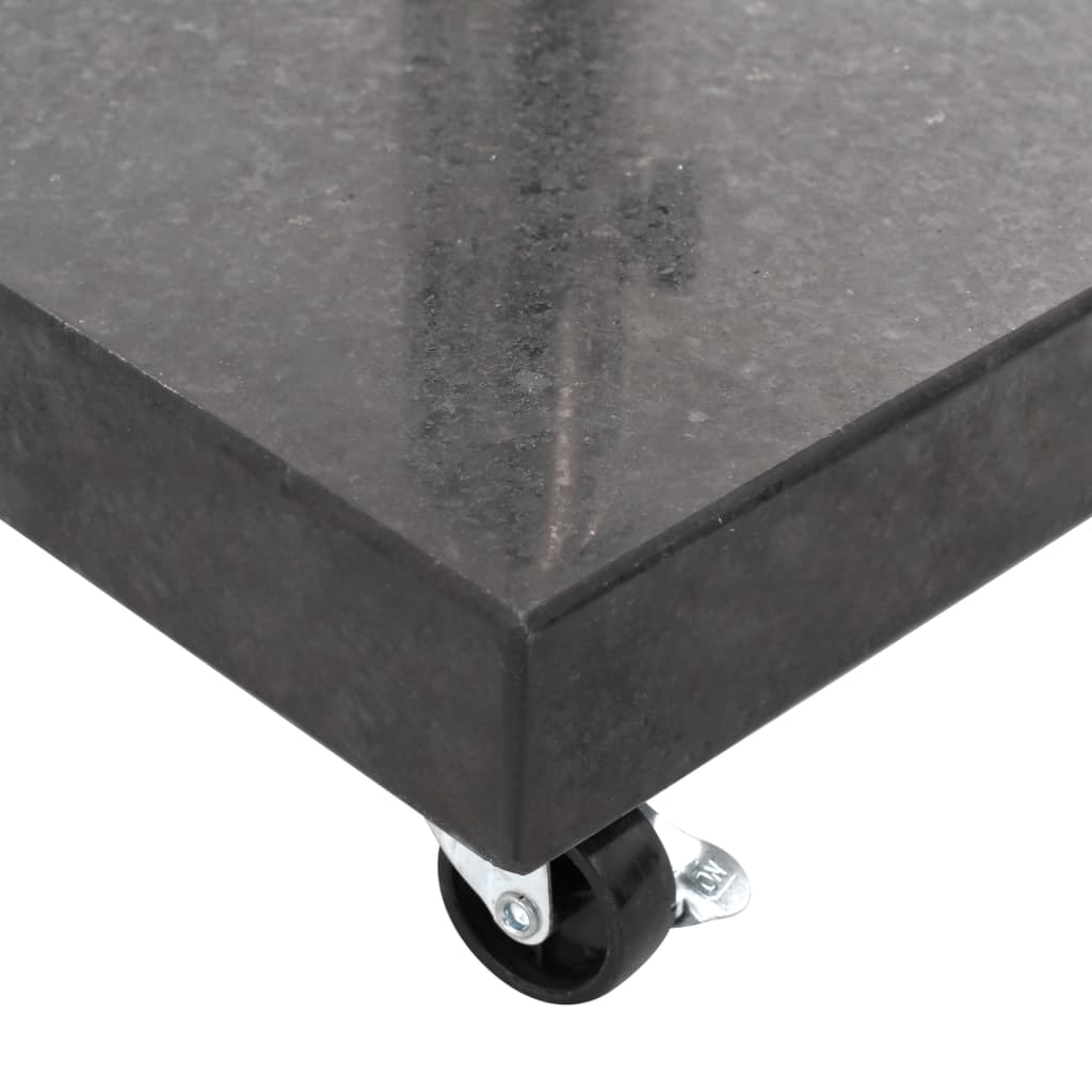 vidaXL parasolfod granit 30 kg firkantet sort