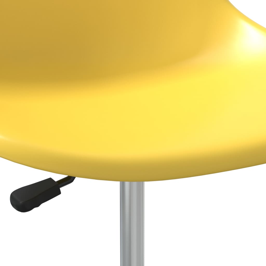 vidaXL drejelige spisebordsstole 4 stk. PP gul