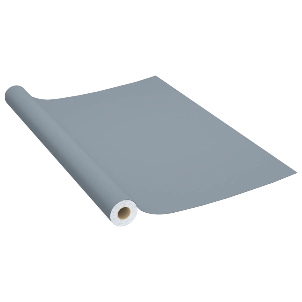 vidaXL selvklæbende folie til møbler 500x90 cm PVC grå