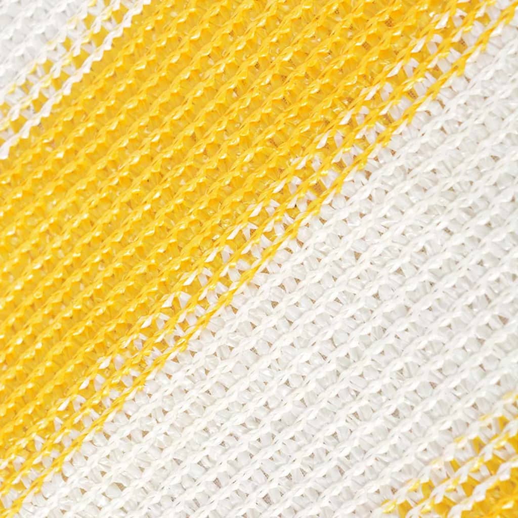 vidaXL balkonafskærmning HDPE 75 x 400 cm gul og hvid