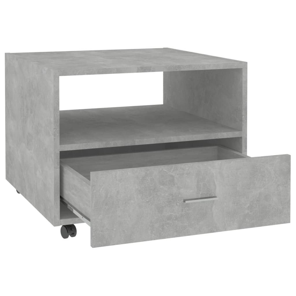vidaXL sofabord 55x55x40 cm konstrueret træ betongrå