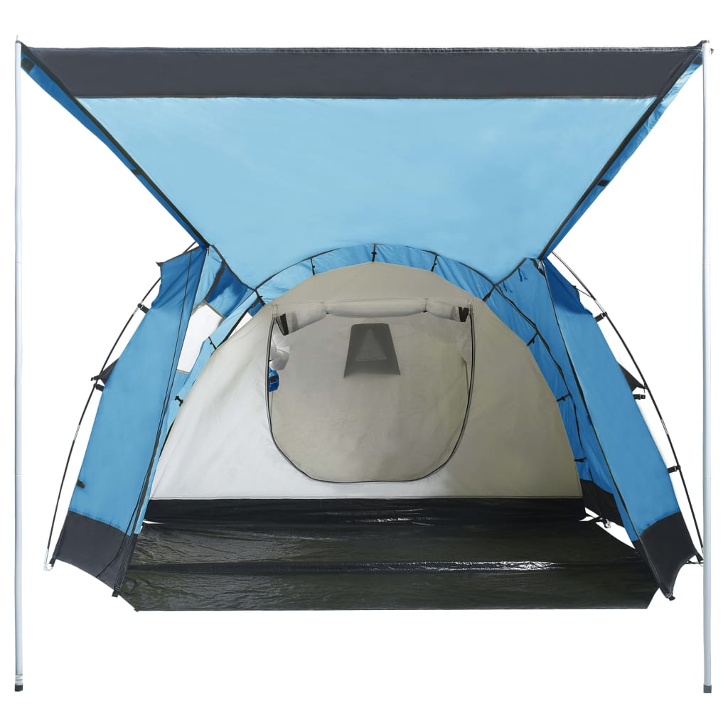 vidaXL tunnelformet campingtelt 4-personers blå