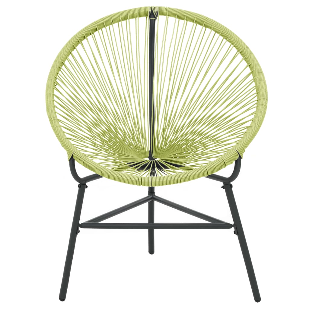 vidaXL Acapulco-stol polyrattan grøn