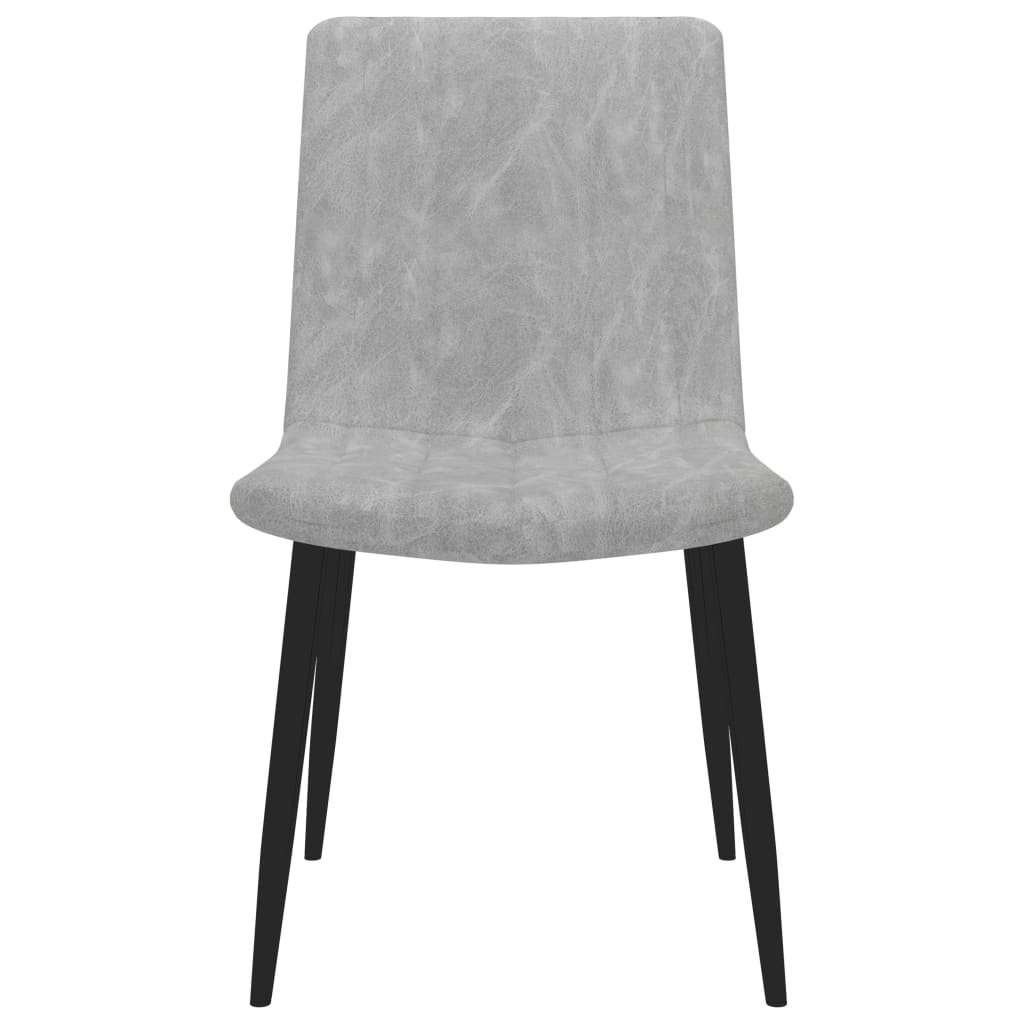 vidaXL spisebordsstole 6 stk. kunstlæder lysegrå
