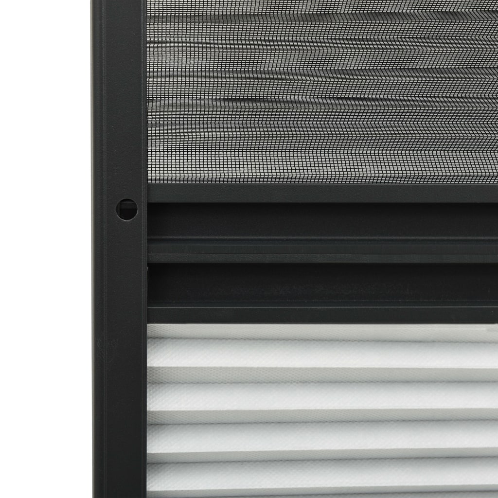 vidaXL plisseret insektnet til vinduer 80x120 cm afskygning aluminium