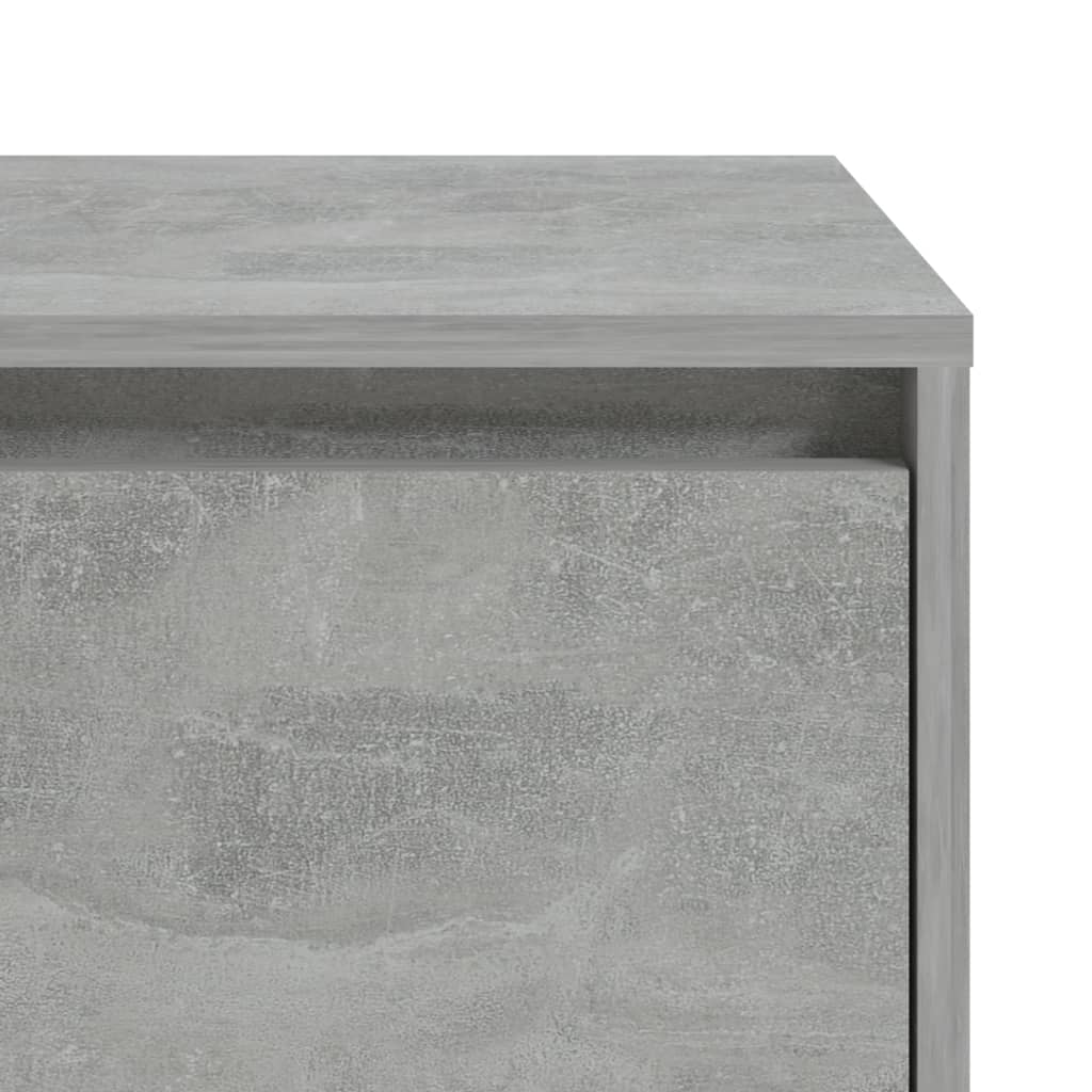 vidaXL sengebord 45x34x44,5 cm spånplade betongrå