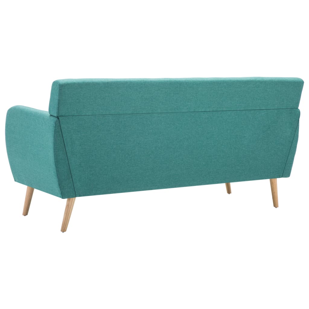 vidaXL 3-personers sofa 172x70x82 cm stofbetræk grøn