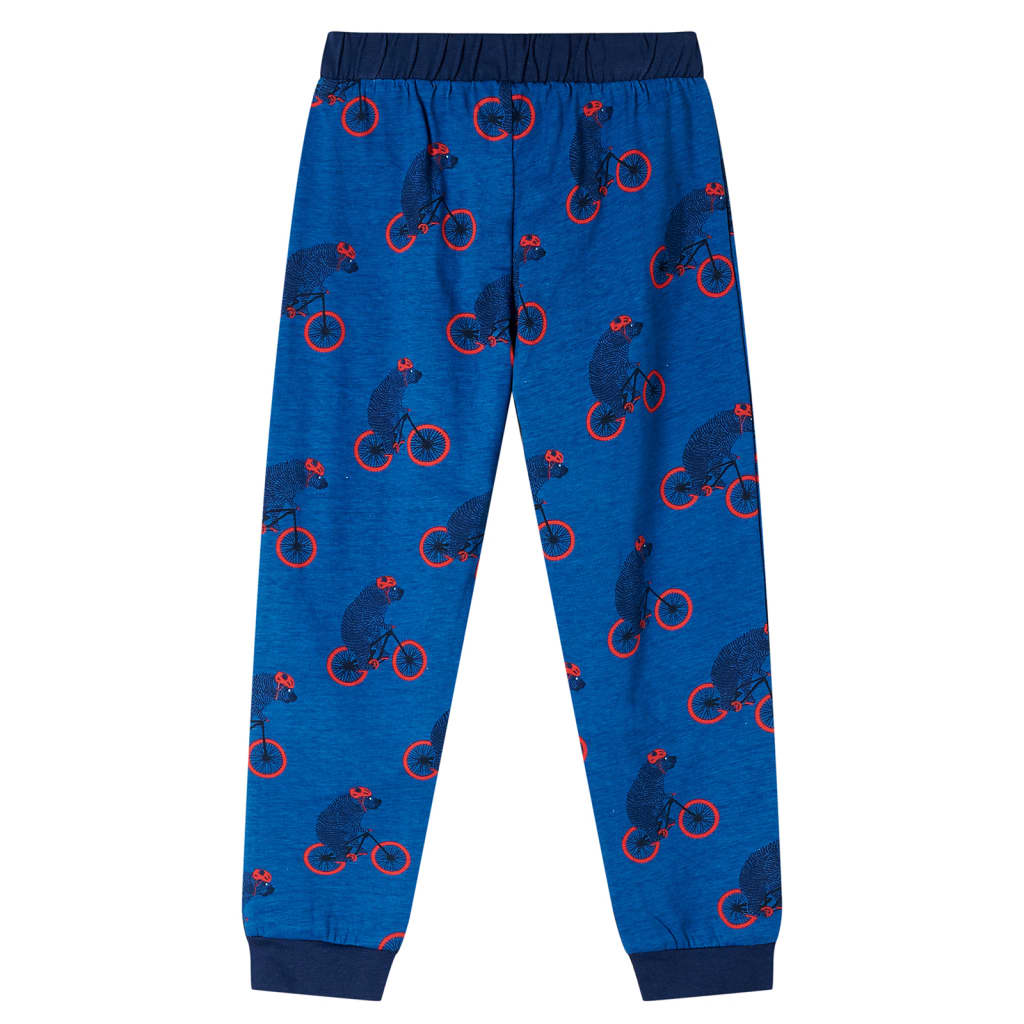 Pyjamas til børn str. 92 petroleumsblå