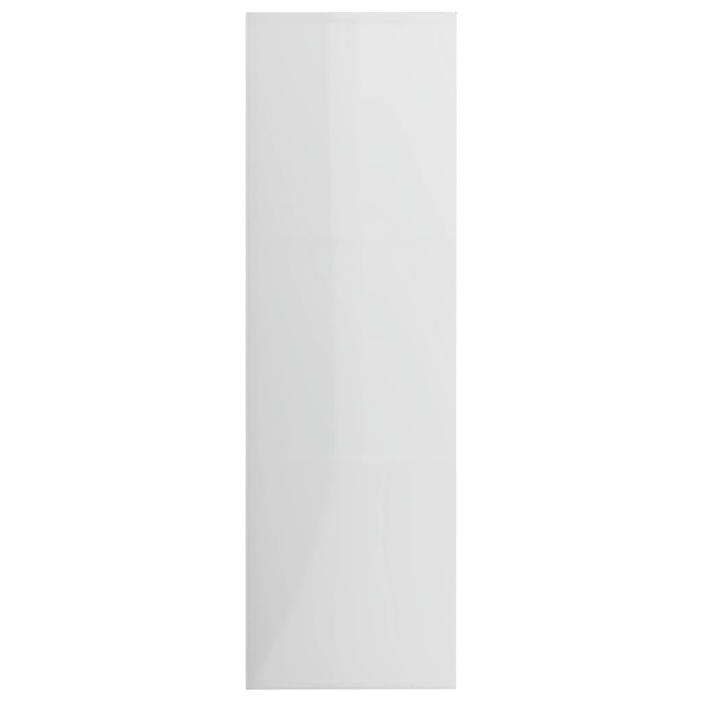 vidaXL bogreol 98x30x98 cm spånplade hvid højglans