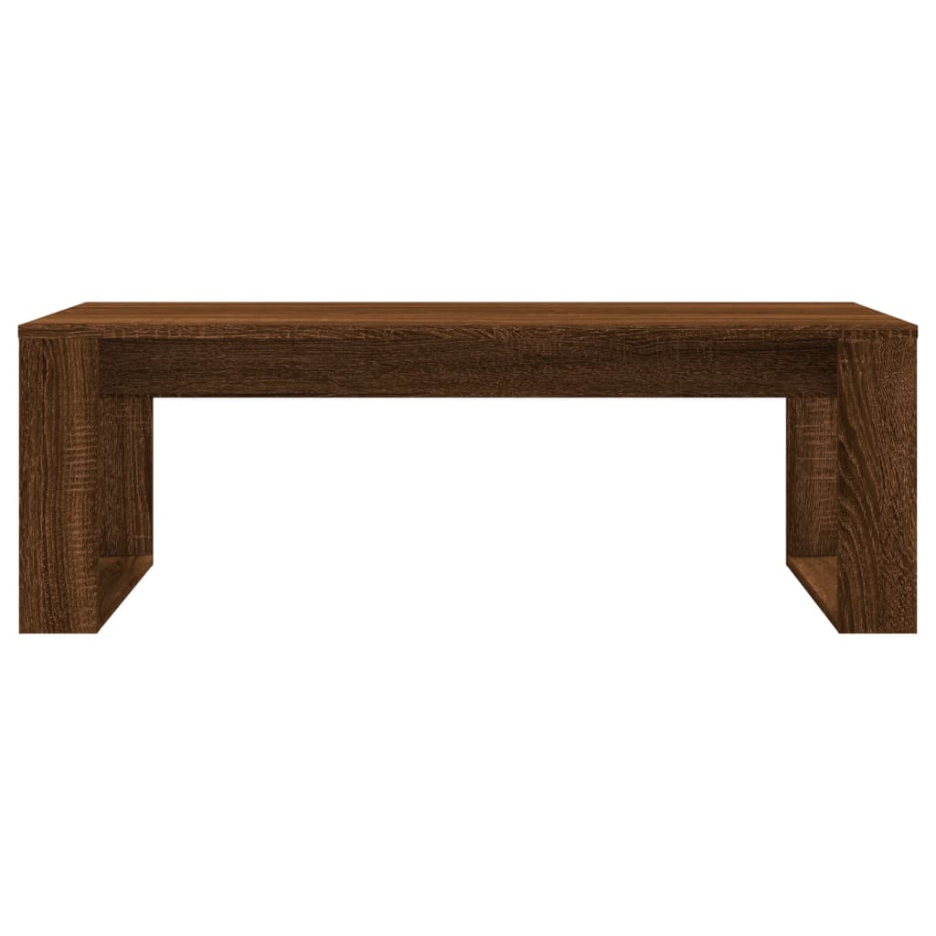 vidaXL sofabord 102x50x35 cm konstrueret træ brun egetræsfarve