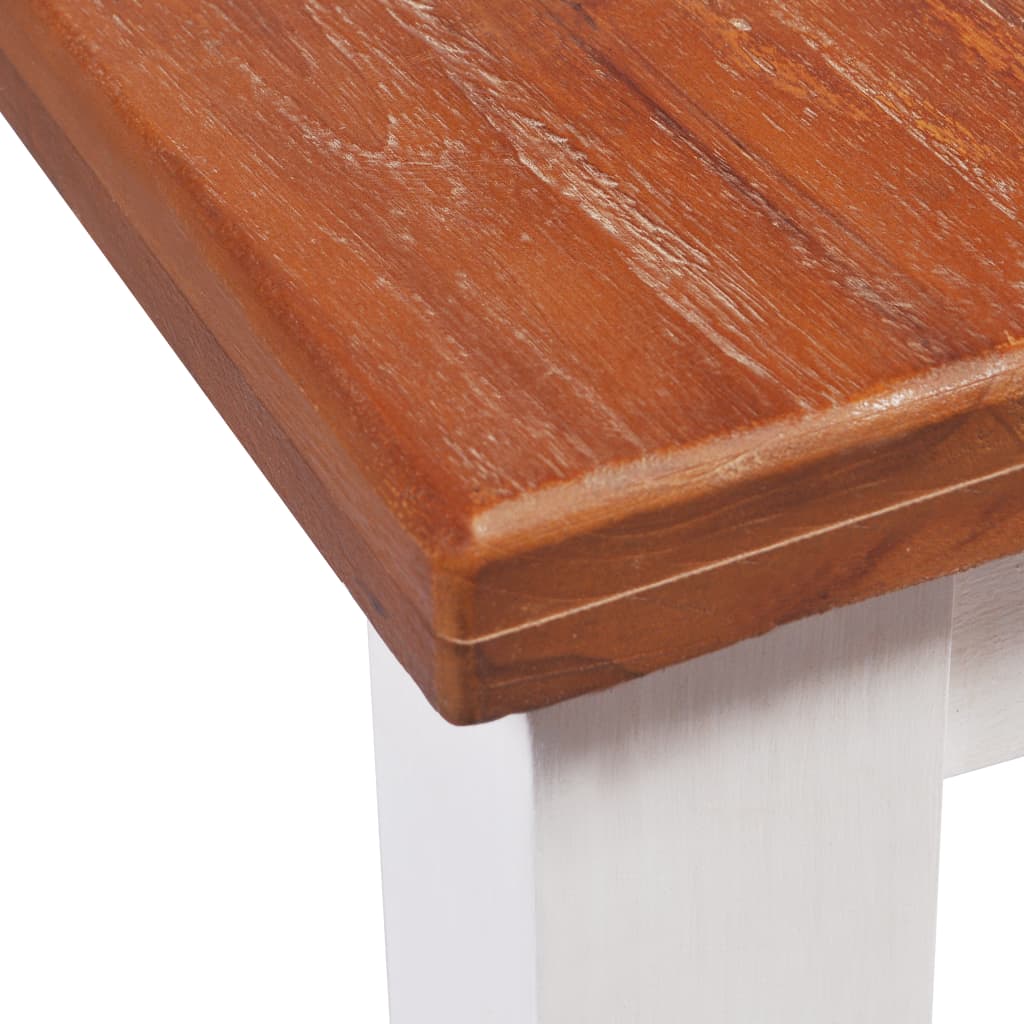 vidaXL spisebord massivt teak mahogni 180x90x75 cm