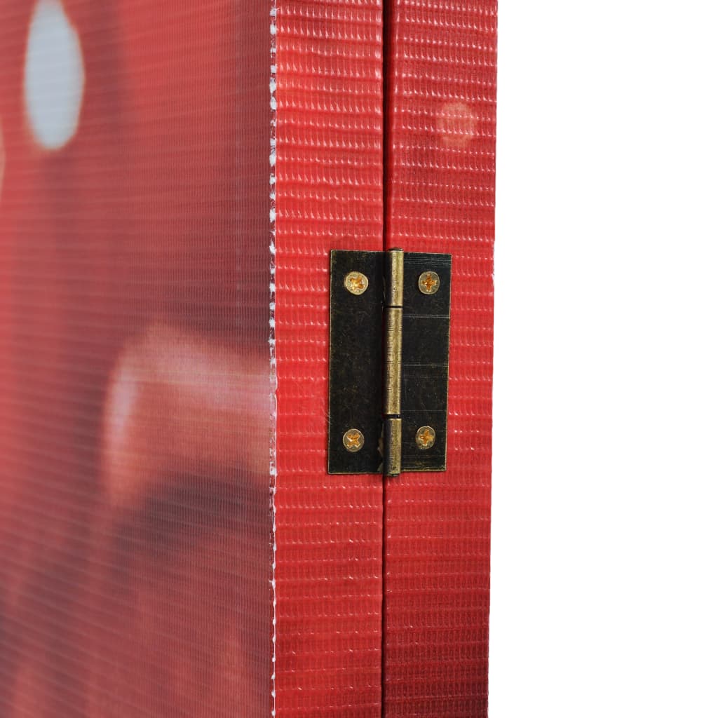 vidaXL foldbar rumdeler 228 x 170 cm rose rød