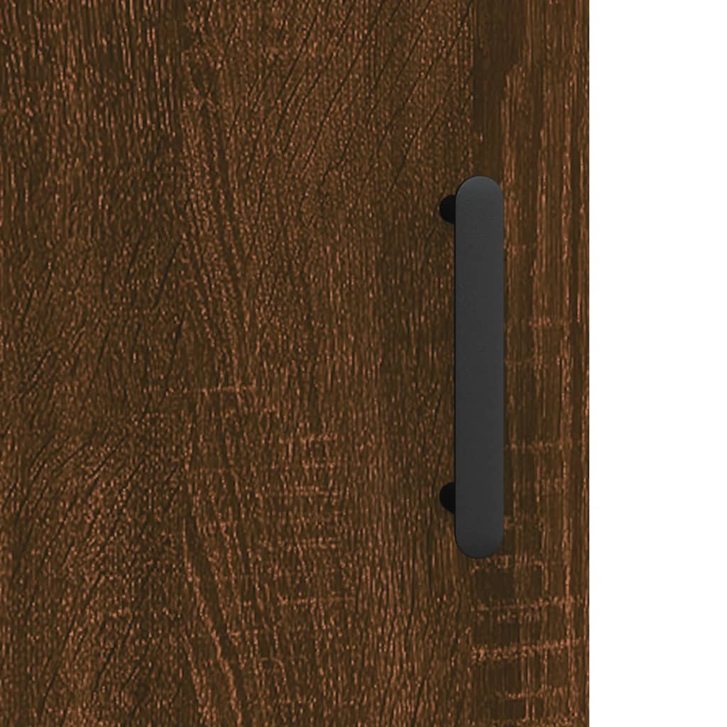 vidaXL skrivebord 140x50x75 cm konstrueret træ brun egetræsfarve