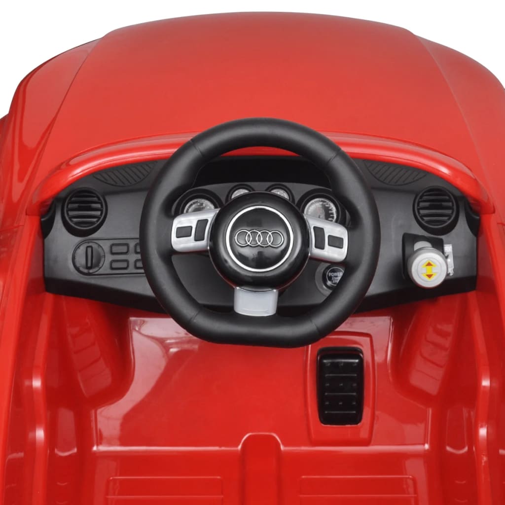 Audi TT RS Sit Bil for børn med hvid fjernbetjening Rød