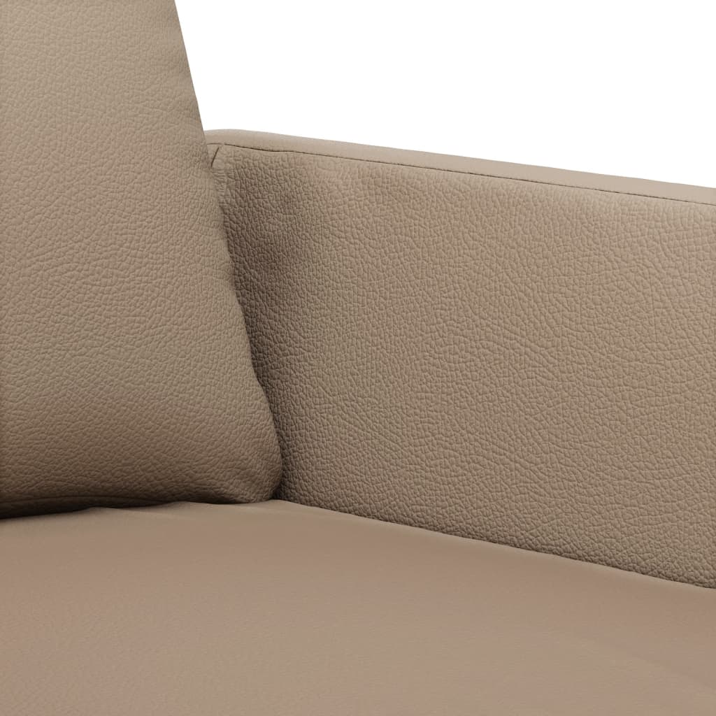 vidaXL 2-personers sofa 120 cm kunstlæder cappuccino