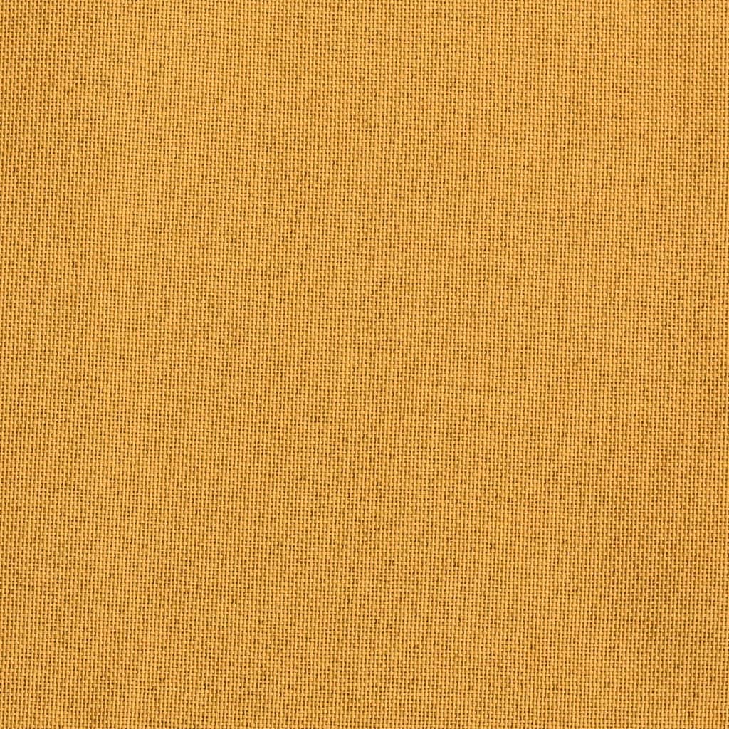 vidaXL mørklægningsgardin med kroge hør-look 290x245 cm gul