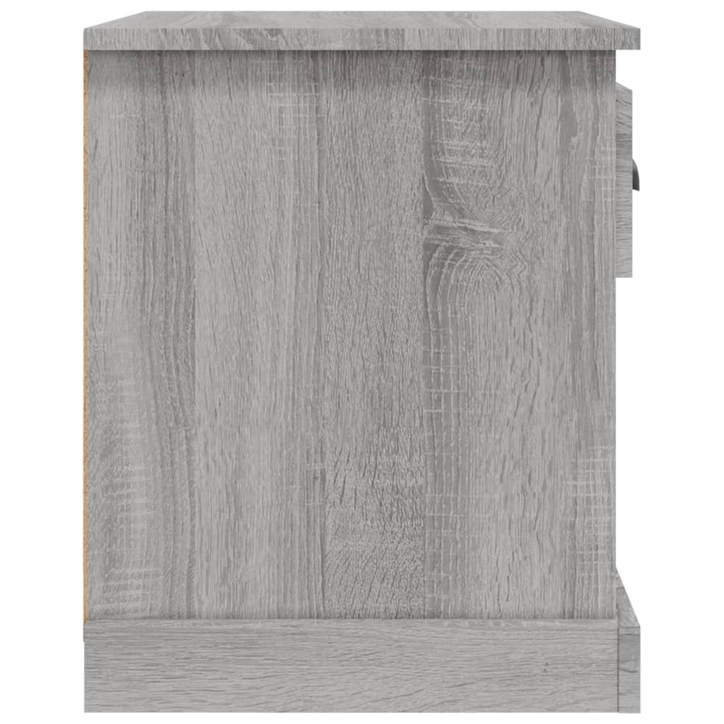 vidaXL sengebord 39x39x47,5 cm konstrueret træ grå sonoma-eg