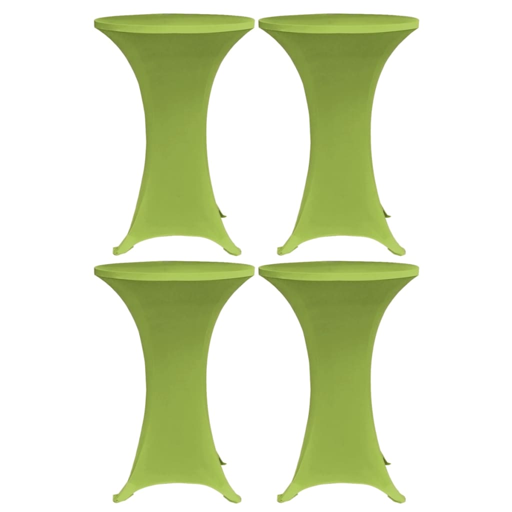 vidaXL bordovertræk i stretch 4 stk. 60 cm grøn