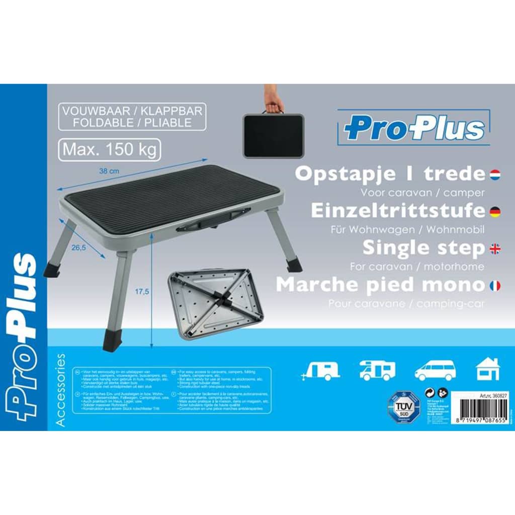 ProPlus foldbar taburet 150 kg metal
