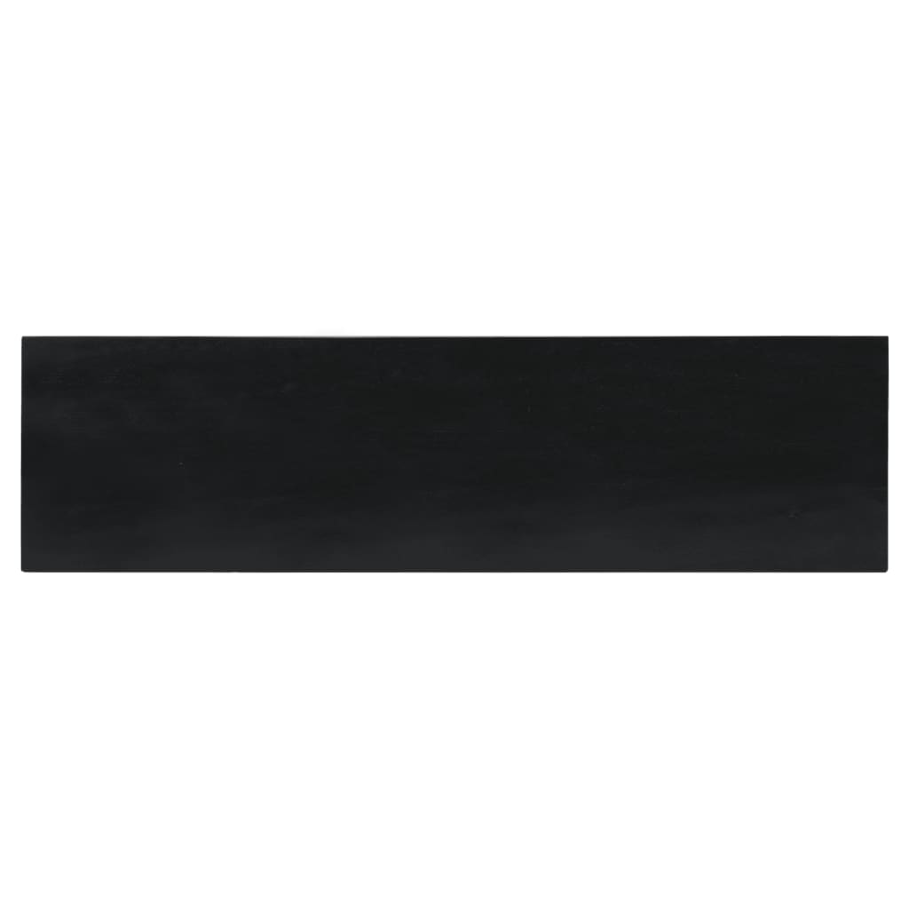 vidaXL konsolbord 110x30x75 cm massivt mahognitræ sort