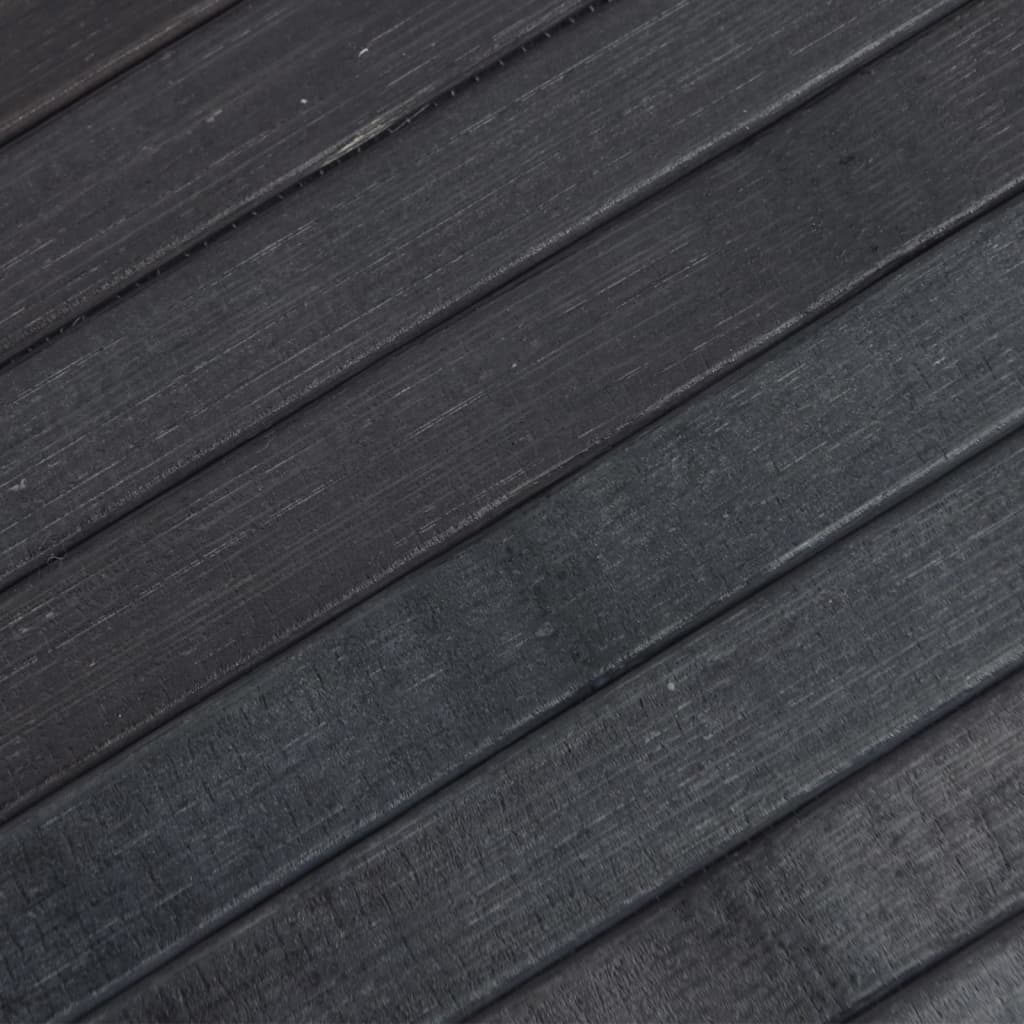 vidaXL gulvtæppe 70x200 cm rektangulær bambus grå