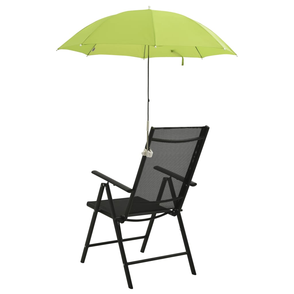 vidaXL parasoller til campingstol 2 stk. 105 cm grøn