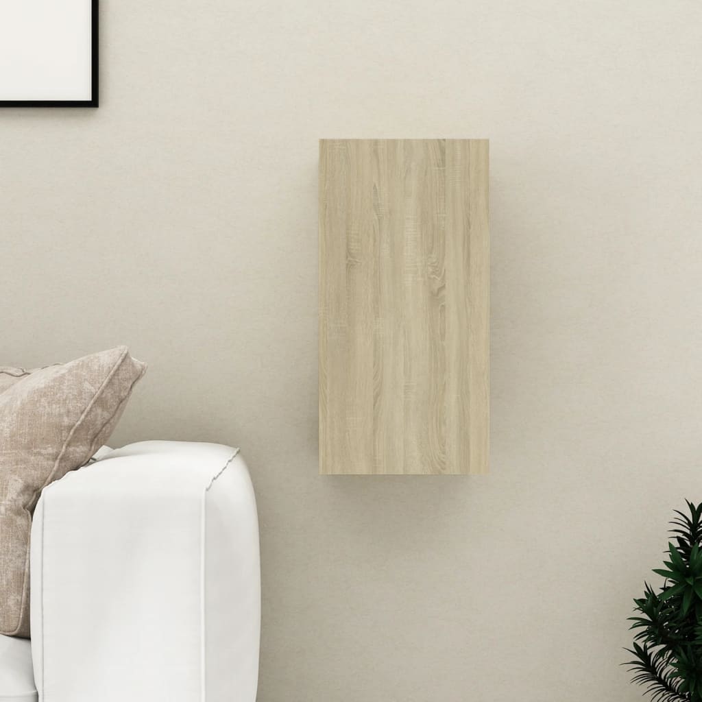 vidaXL tv-bord 30,5x30x60 cm konstrueret træ sonoma-eg