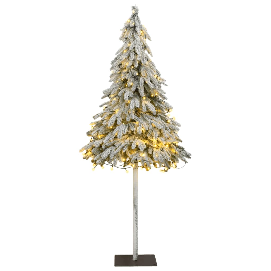 vidaXL kunstigt juletræ med 300 LED'er og sne 180 cm