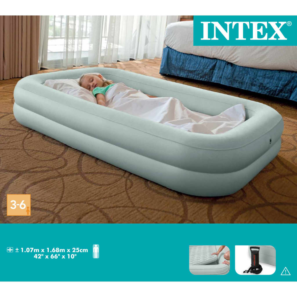 Intex luftmadras Kidz Travel Bed Set 168x107x25 cm 66810NP