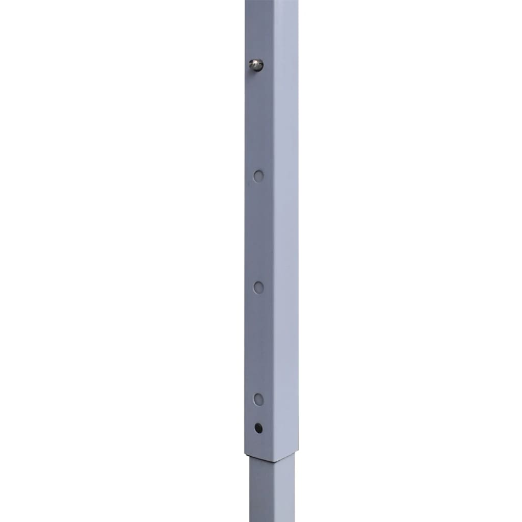 vidaXL foldbart festtelt med 2 sidevægge 2x2 m stål hvid