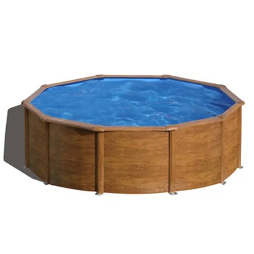 Gre poolsæt ”Pacific” rund brun 350 cm KIT350WB