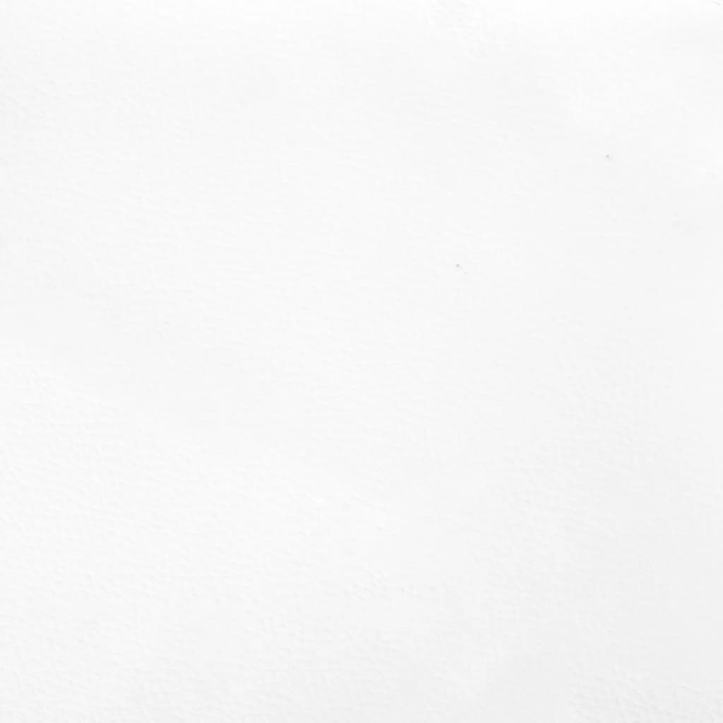 vidaXL sengegavl med kanter 83x23x78/88 cm kunstlæder hvid