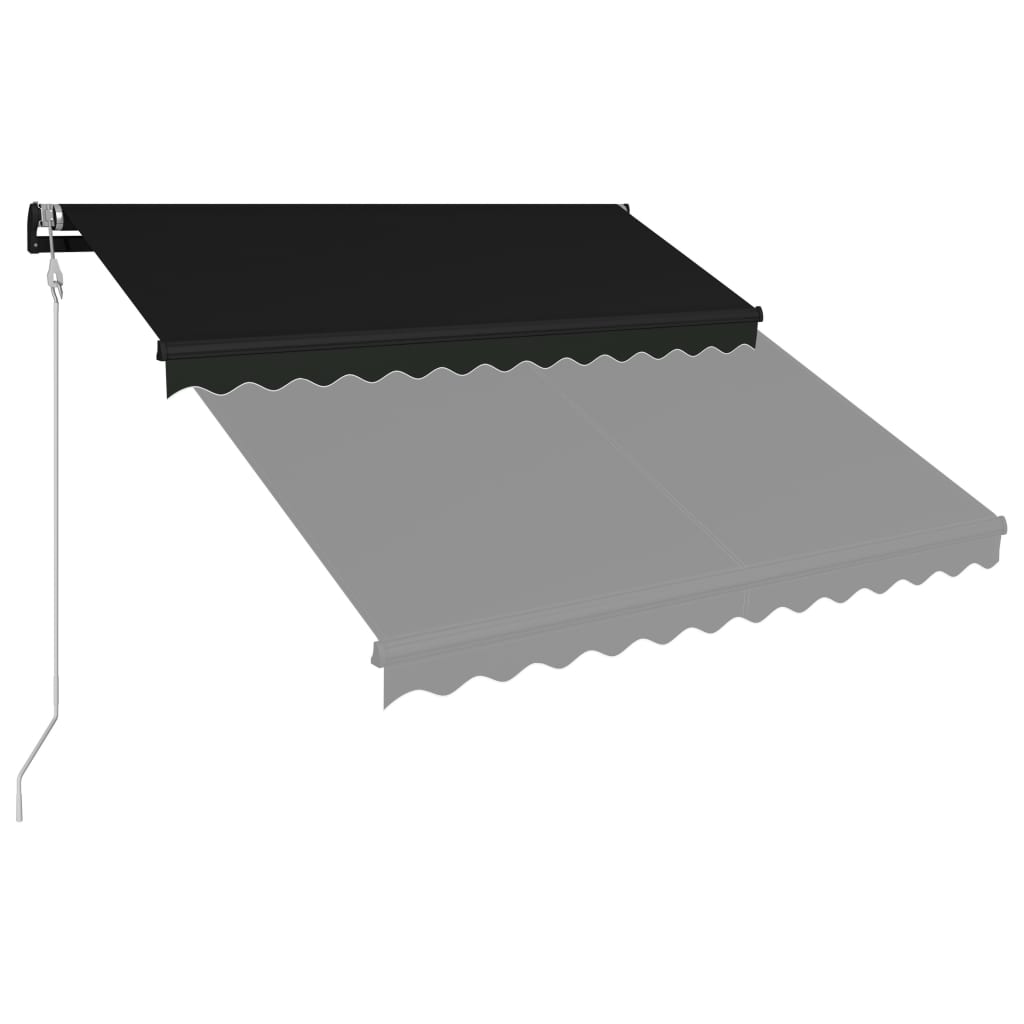 vidaXL foldemarkise automatisk betjening 300 x 250 cm antracitgrå