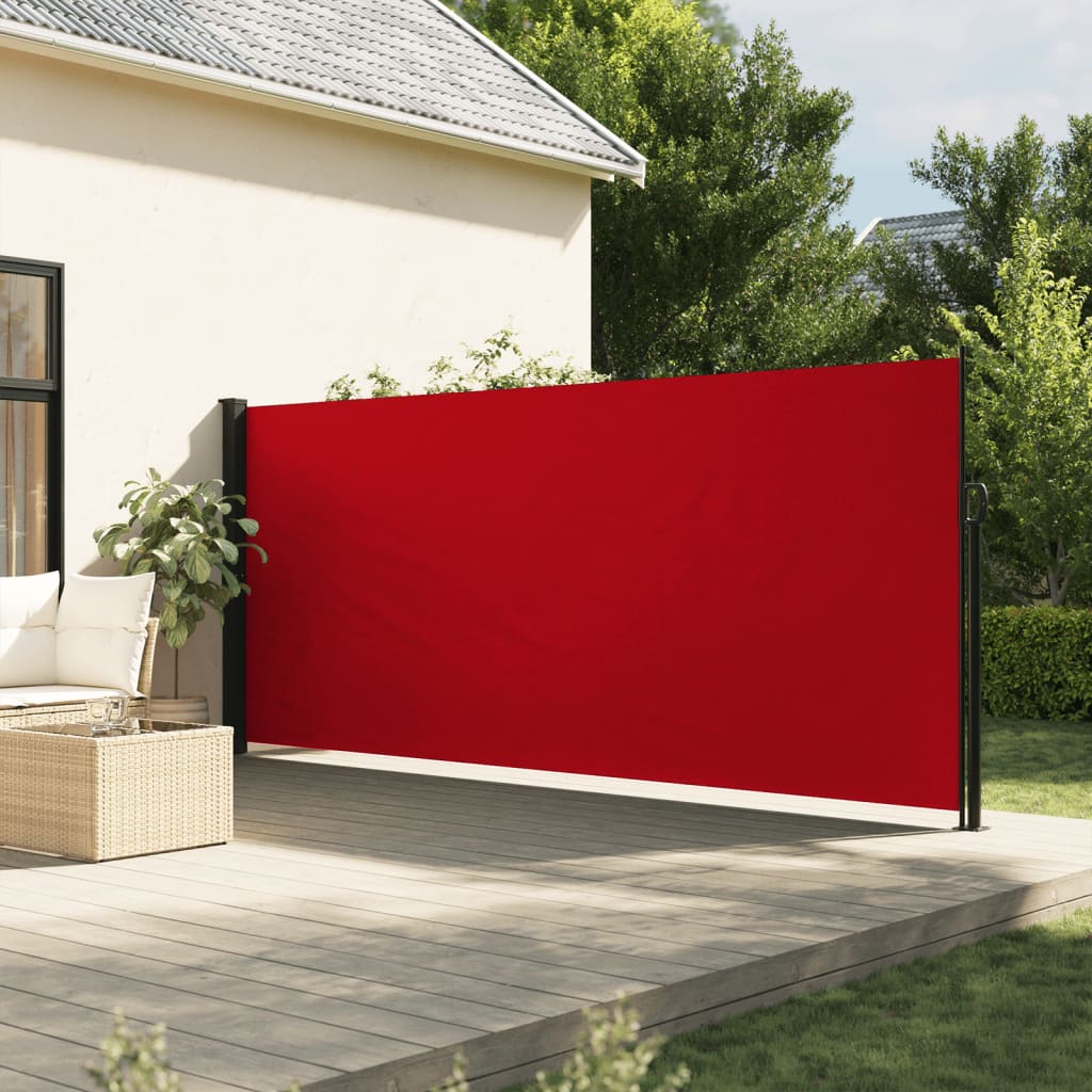 vidaXL sidemarkise 180x300 cm sammenrullelig rød