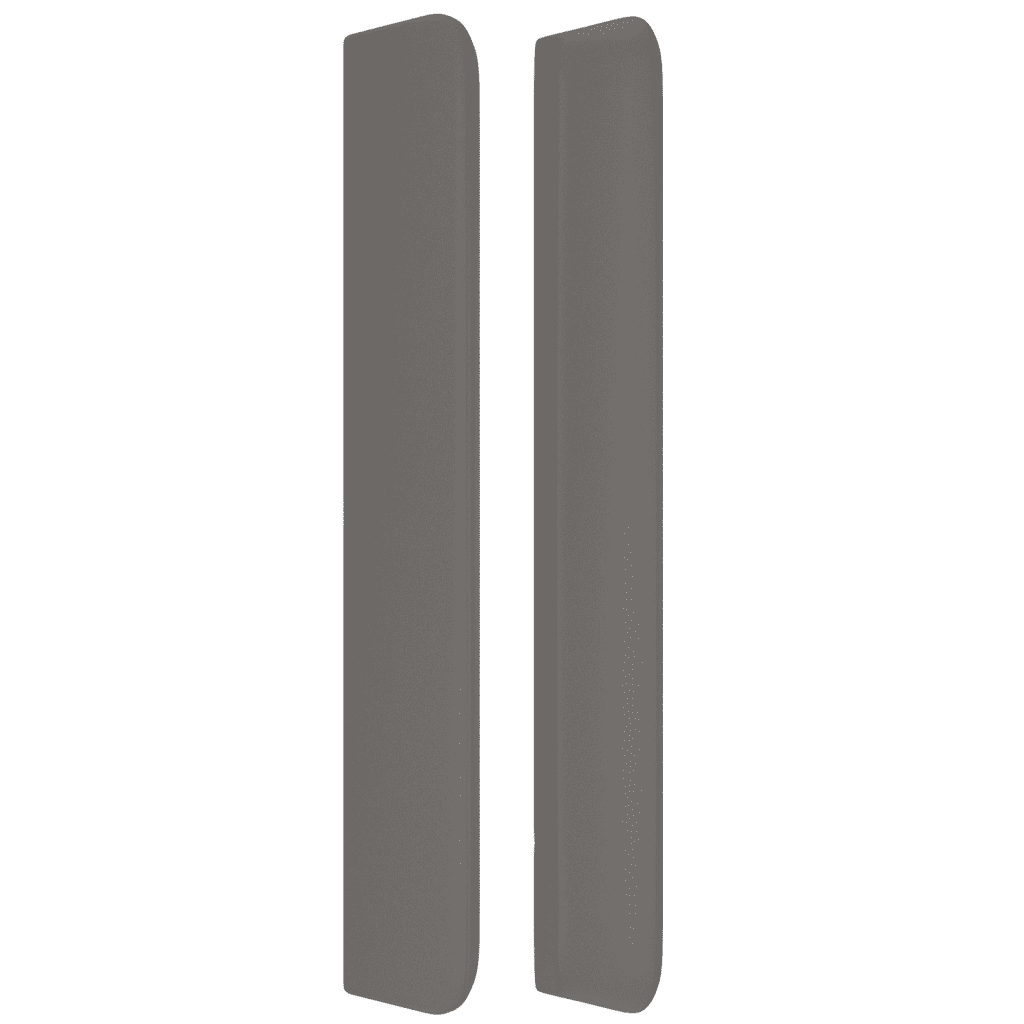 vidaXL kontinentalseng med madras 140x190 cm kunstlæder grå