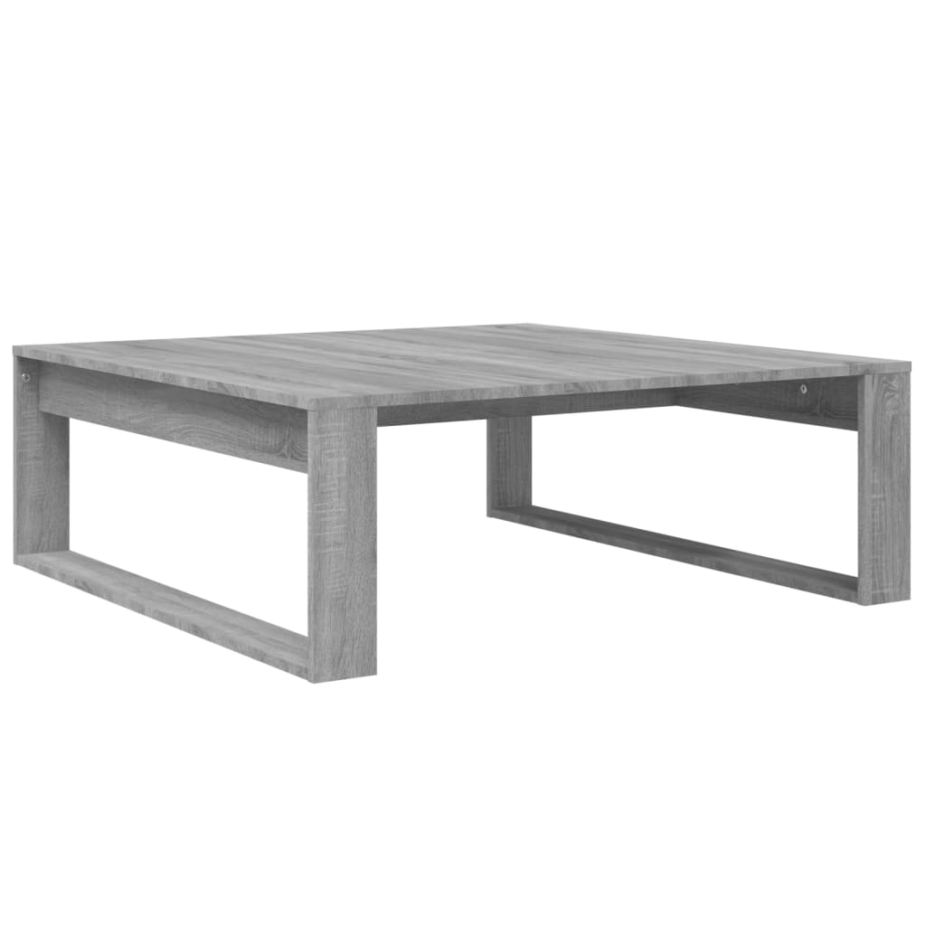vidaXL sofabord 100x100x35 cm konstrueret træ grå sonoma-eg
