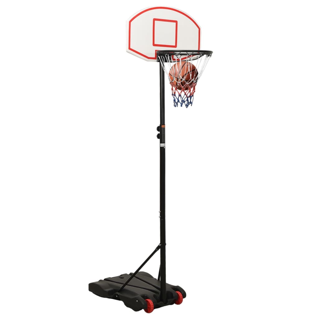vidaXL basketballstativ 216-250 cm polyethylen hvid