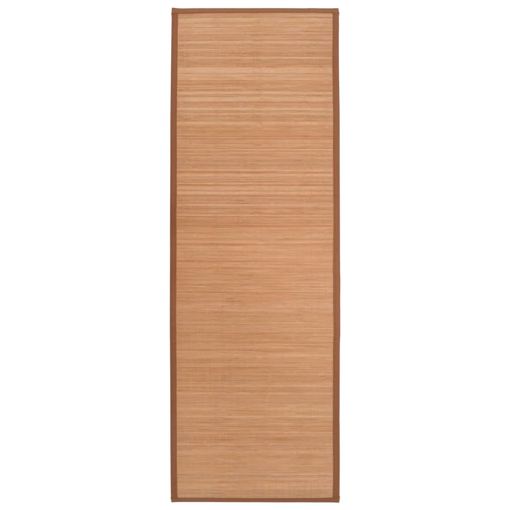 vidaXL yogamåtte bambus 60 x 180 cm brun