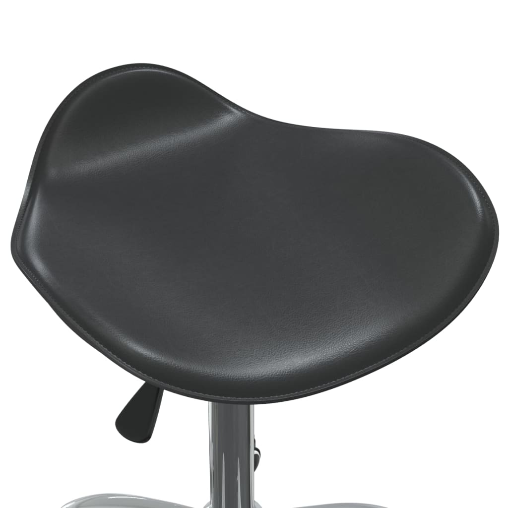 vidaXL drejelig spisebordsstol kunstlæder sort