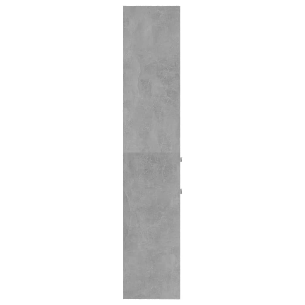 vidaXL bogskab 40x35x180 cm spånplade betongrå