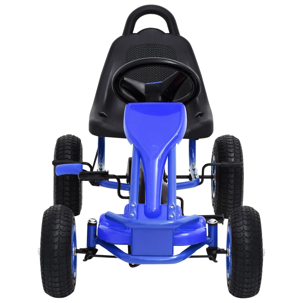 vidaXL pedal-gokart med pneumatiske dæk blå